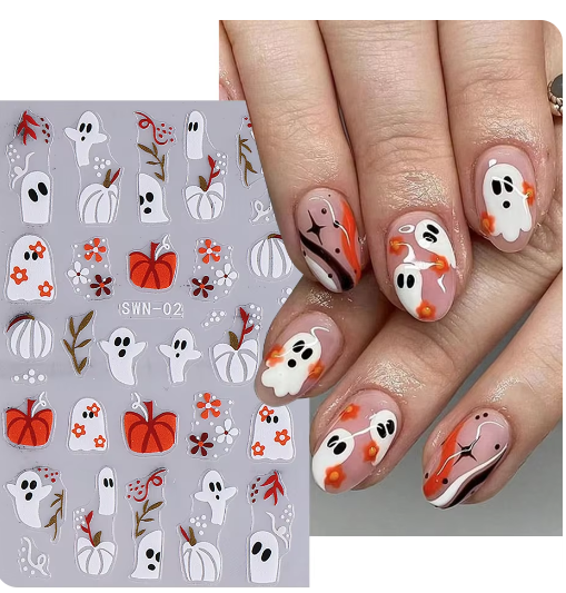 Halloween Finger nail stickers