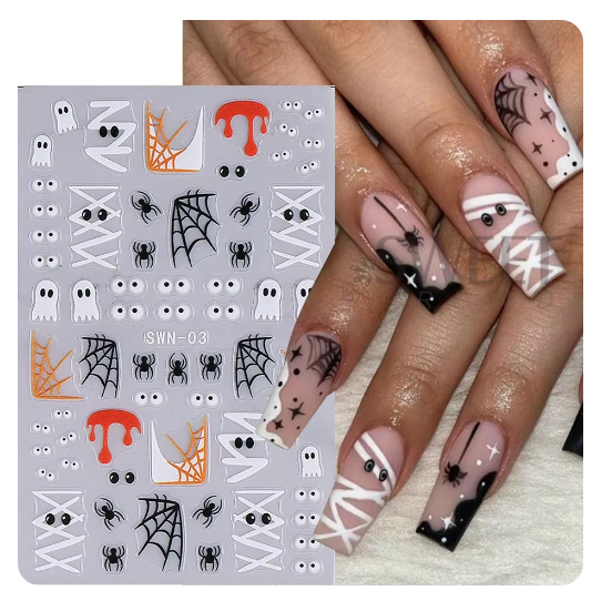 Halloween Finger nail stickers