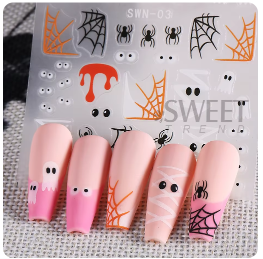 Halloween Finger nail stickers