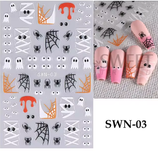 Halloween Finger nail stickers