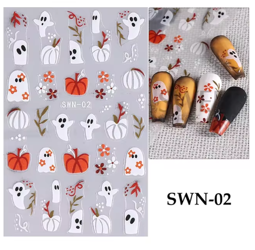 Halloween Finger nail stickers