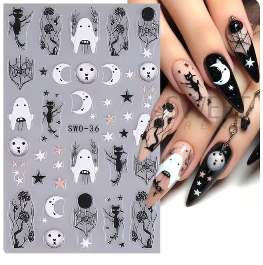 Halloween Finger nail stickers