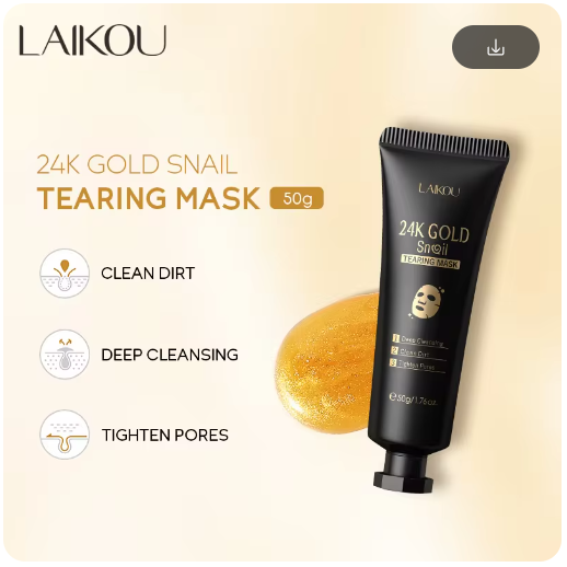 Gold Face Mask